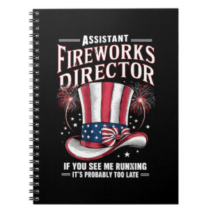Assistent des Feuerwerksdirektors USA 4. Juli Notizblock