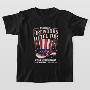 Assistent des Feuerwerksdirektors USA 4. Juli T-Shirt