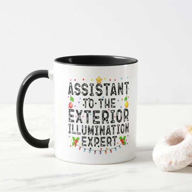Assistent des Sachverständigen für Außenbeleuchtun Tasse (Mit Donut)