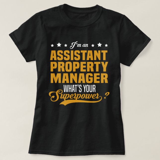 Assistent-Property-Manager T-Shirt (Design vorne)