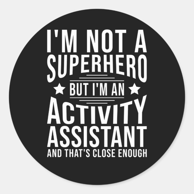 Assistent Runder Aufkleber (Vorderseite)