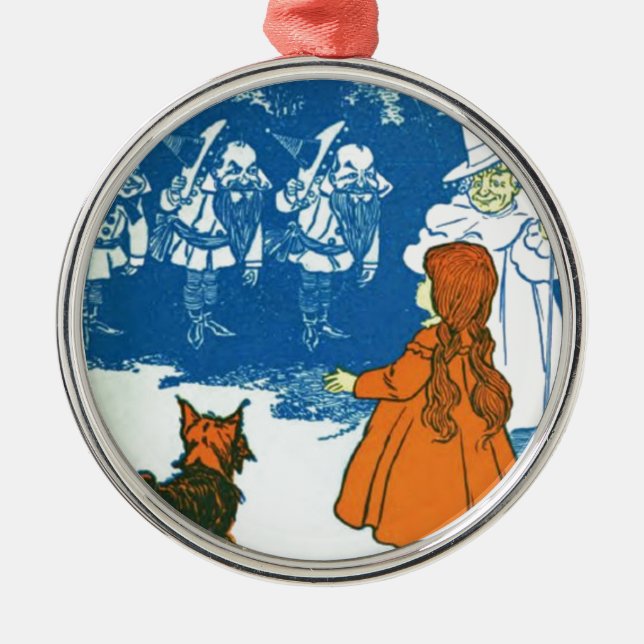 Assistent von Oz Silbernes Ornament (Vorne)