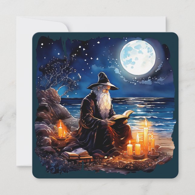 Assistent zum Lesen eines Buches - Wicca Halloween (Vorderseite)