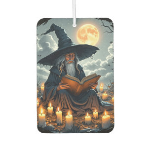 Assistent zum Lesen eines Buches - Wicca Halloween Autolufterfrischer