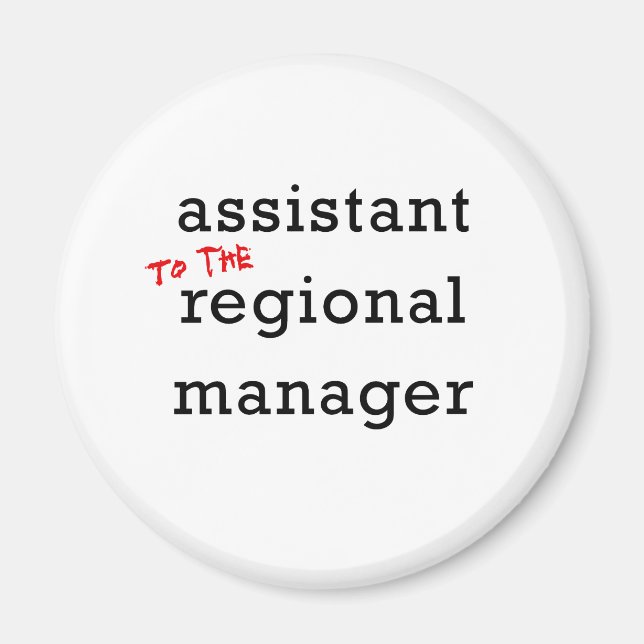 Assistentin (in die Region) Magnet (Vorne)