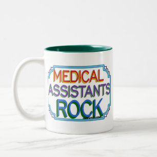 Assistenzarzt-Felsen Zweifarbige Tasse