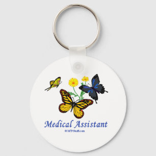 Assistenzarzt-Schmetterling Schlüsselanhänger