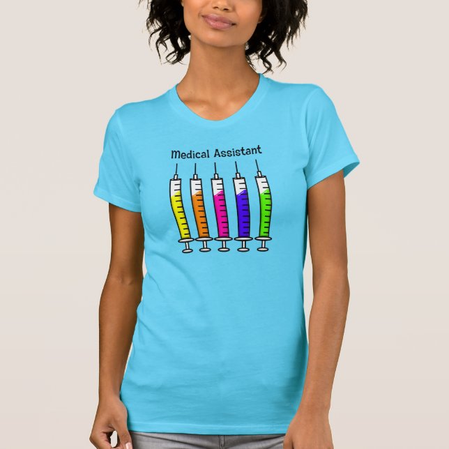 Assistenzarzt-T - Shirt-Spritze-Entwurf T-Shirt (Vorderseite)