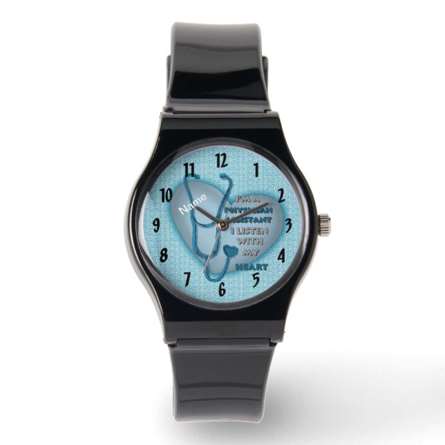 Assistenzärztin für Blutherz Armbanduhr (Vorderseite)