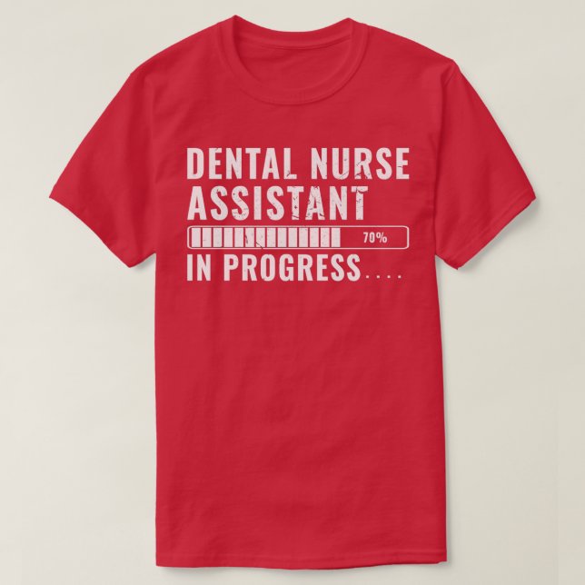 Assistenzärztin für Zahnheilkunde im Ausbildungspr T-Shirt (Design vorne)