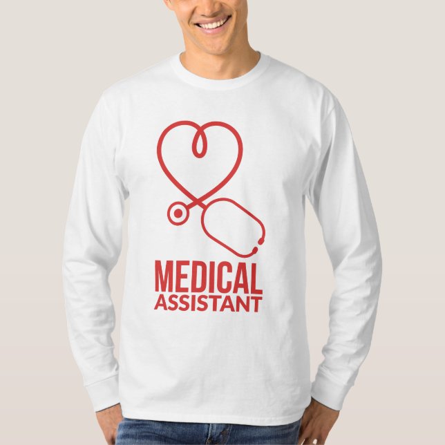 Assistenzärztin RN Nurse Stethoscope T-Shirt (Vorderseite)