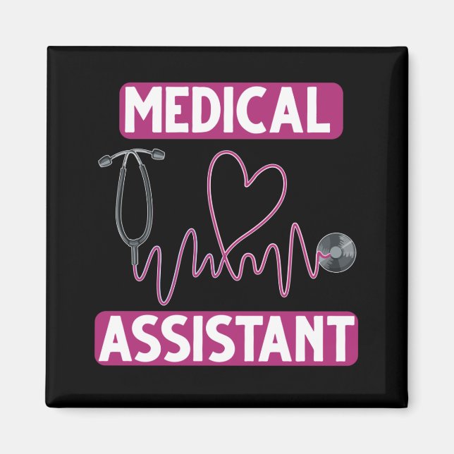 Assistenzärztin Stethoscope Nurse Magnet (Vorne)