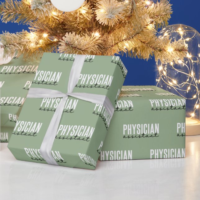 Assistenzärztlicher PA-Abschluss Geschenkpapier (Feiertage)