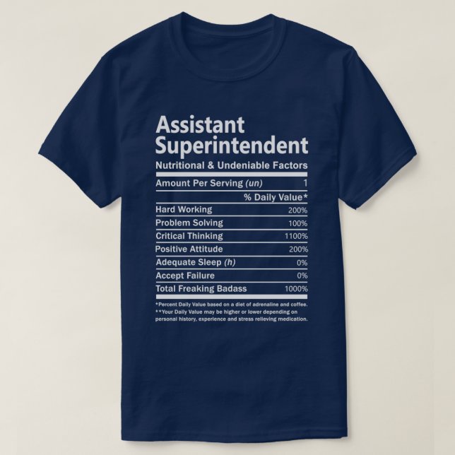 Assistenzassistent Ernährung und unbestritten T-Shirt (Design vorne)
