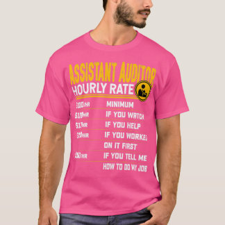 Assistenzprüfer Stundensatz Funny Auditor CPA AC T-Shirt