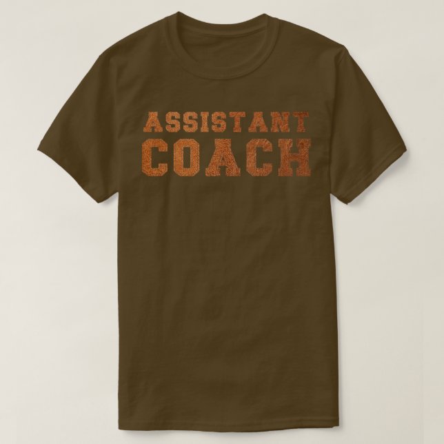 Assistenztrainer Funny Sports Gecoacht T-Shirt (Design vorne)