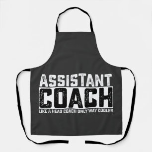 Assistenztrainer wie ein Cheftrainer, nur viel coo Schürze