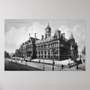 Assize Courts, Manchester, c.1910 Poster