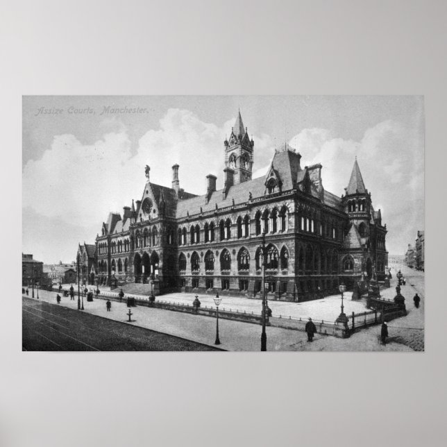 Assize Courts, Manchester, c.1910 Poster (Vorne)