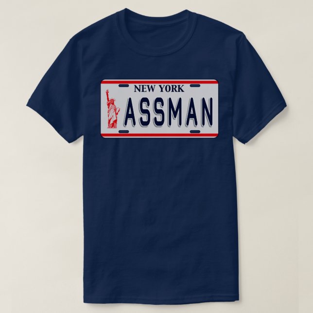 Assman License Plate T-Shirt (Design vorne)