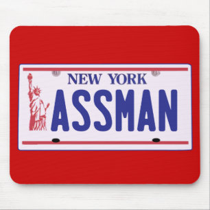 Assman New York Kfz-Kennzeichen-Produkte Mousepad