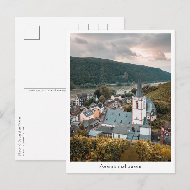 Assmannshausen Deutschland Postkarte (Vorne/Hinten)