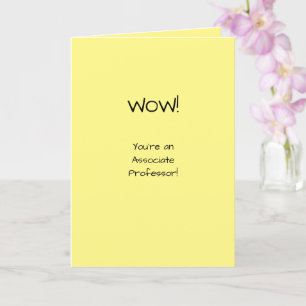 Associate Professor gratulieren der Tenure Academy Karte