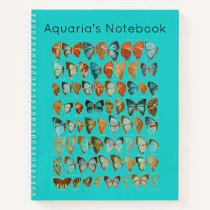 Assorted Butterfly Hardcover Spiral Sketchbook Notizbuch