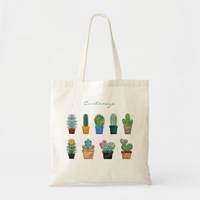 Assorted Cactus Pflanze Thunder_Cove Tragetasche (Vorne)