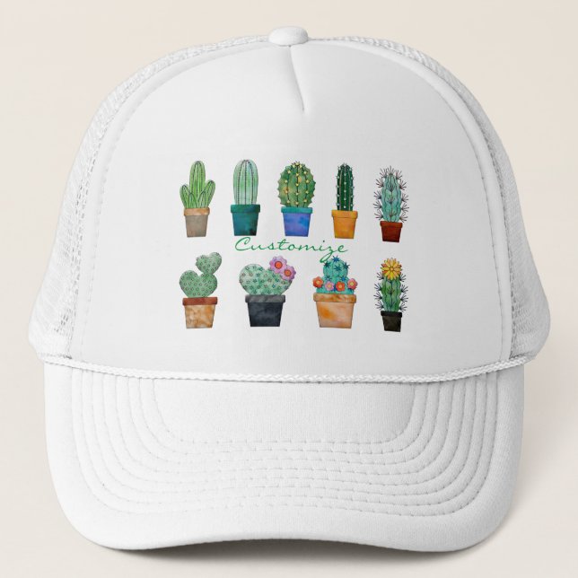 Assorted Cactus Pflanze Thunder_Cove Truckerkappe (Vorderseite)