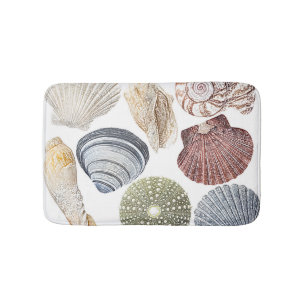 Assorted Muscheln Beach House Bath Mat Badematte
