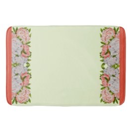 Assortierte Peonies auf einer Bath Mat Badematte