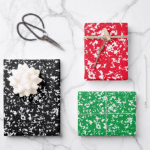 Assortiment de papier d'enveloppement à compositio
