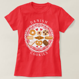 assortiment de t-shirts de biscuits danois sur rou