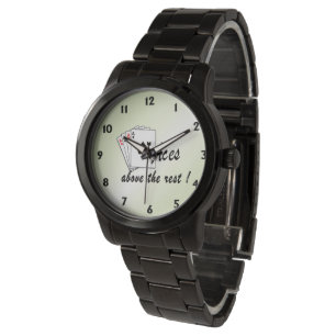 Assse über den Rest Grün Armbanduhr
