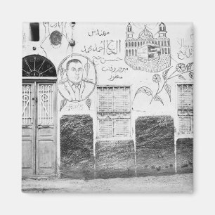 Assuan Ägypten, dekoriertes Haus Magnet