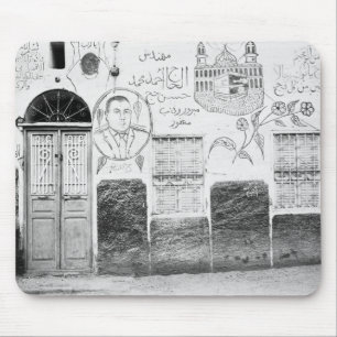 Assuan Ägypten, dekoriertes Haus Mousepad