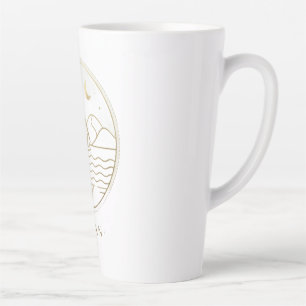 Assuan-Segelboot Minimalistische Linienkunst - Gol Milchtasse