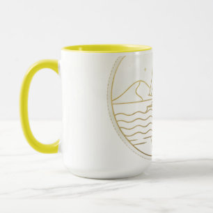 Assuan-Segelboot Minimalistische Linienkunst - Gol Tasse