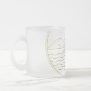 Assuan-Segelschiff Minimalistische Linienkunst - G Mattglastasse