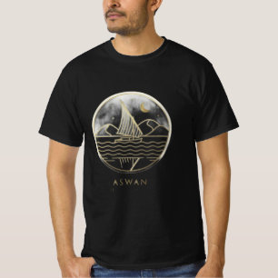 Assuan-Segelschiff Minimalistische Linienkunst - G T-Shirt