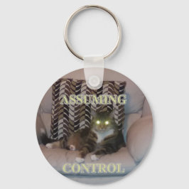 Assuming Control cat keychain Schlüsselanhänger