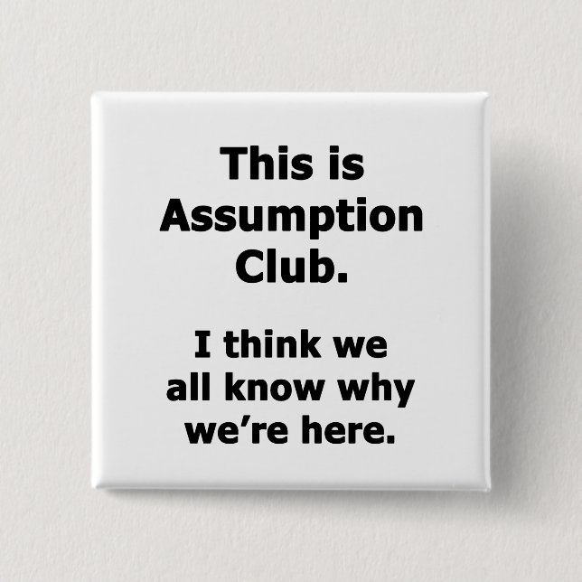 Assumption Club Button (Vorderseite)