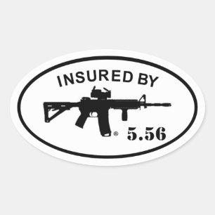Assuré Par Sticker 5.56