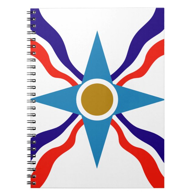 Assyrian Flag - Ata d'Ator Spiral Notebook Notizblock (Vorderseite)
