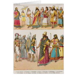 Assyrian Kleid, von "Trachten der Voelker", 1864