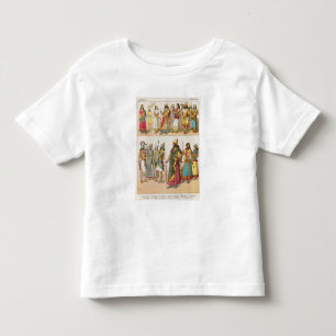 Assyrian Kleid, von "Trachten der Voelker", 1864 Kleinkind T-shirt