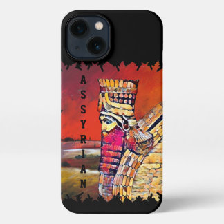 Assyrian Lamassu iPhone 13 Slim Fit Case, Glossy iPhone Hülle