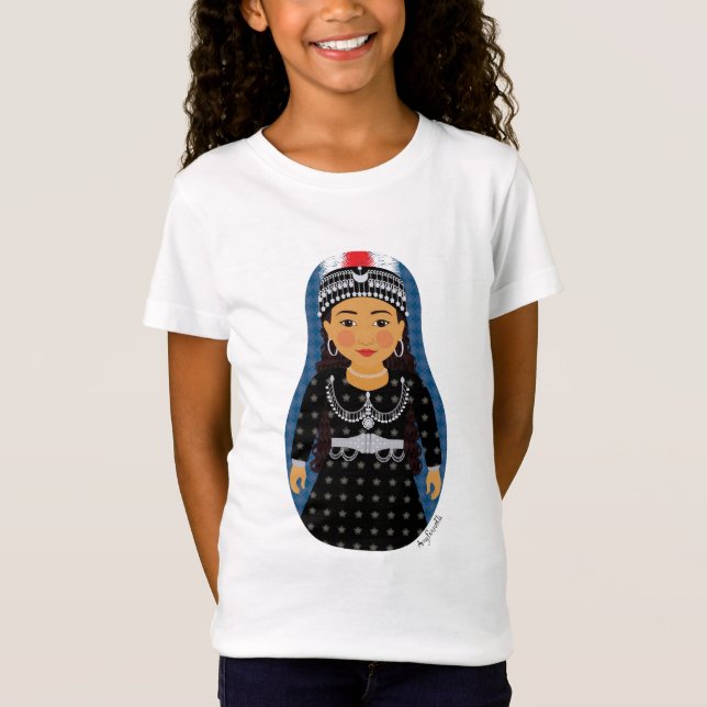 Assyrian Matryoshka Girls' T-Shirt (Vorderseite)