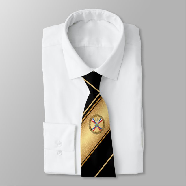 Assyrian National Flag Neck Tie Krawatte (Gebunden)